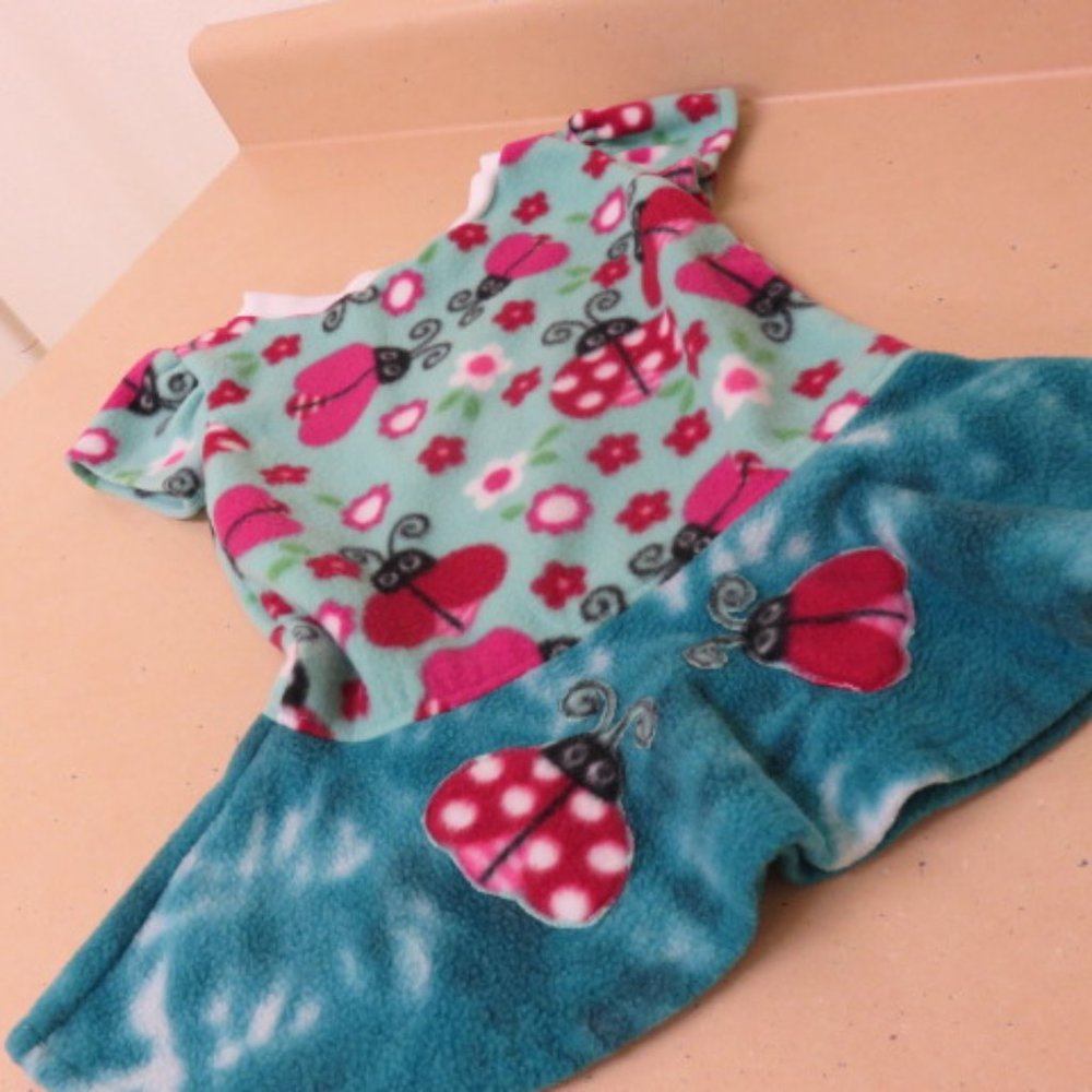 FLEECE LADY BUG DRESS/ SIZE 3/4 T OR TOP 5 TO 6X - Picture 4 of 4